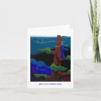 john muirs aeolian musik - notecard kort