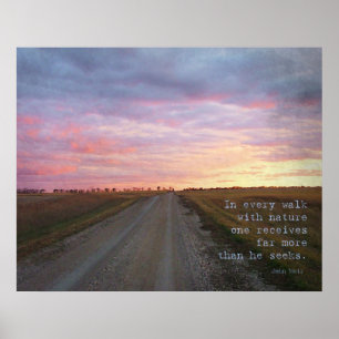 John Muirs Walk Poster