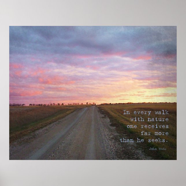John Muirs Walk Poster (Framsidan)