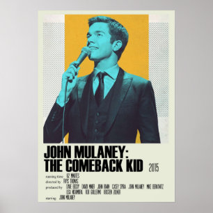 John Mulaney, Comeback Kid Alternative Art Movi Poster