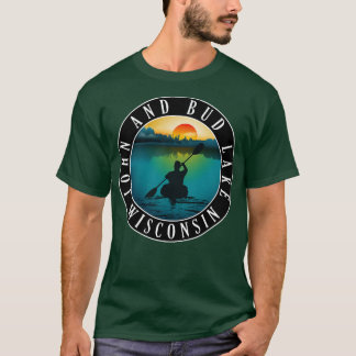 John och Bud Sjö Wisconsin Kayaking T Shirt