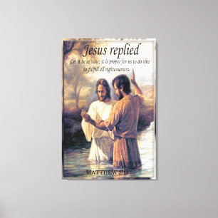 John och Jesus berikar oskärpa Canvastryck