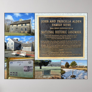 John och Priscilla Alden Family Sites Poster
