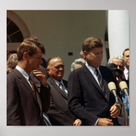 John och Robert Kennedy med J. Edgar Hoover Poster