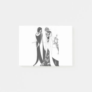 John och Salome, vid Aubrey Beardsley. HD Post-it Block