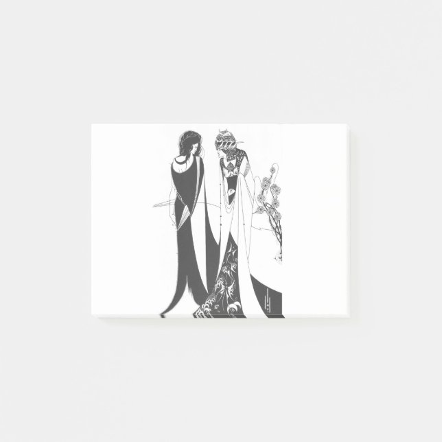 John och Salome, vid Aubrey Beardsley. HD Post-it Block (Framsida)