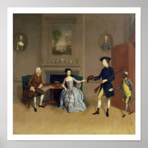 John Orde, med sin fru Anne och hans äldsta son, Poster