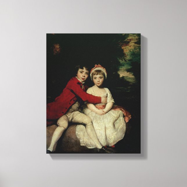 John Parker och hans syster Theresa, 1779 Canvastryck (Framsida)