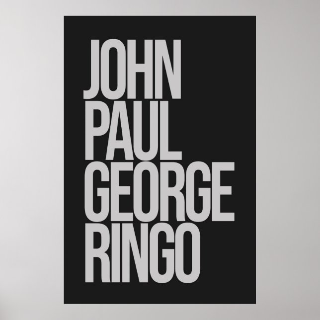 John Paul George Ringo Poster (Framsidan)