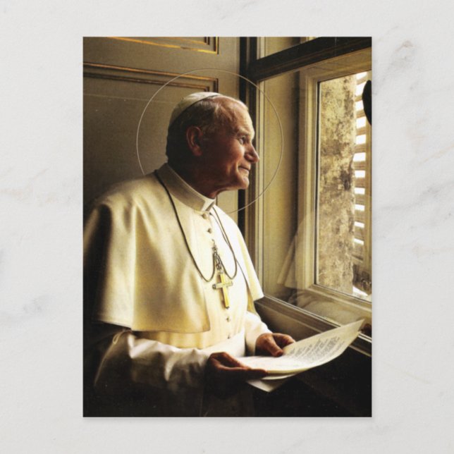 JOHN PAUL II DJUPTE I TANKE. VYKORT (Framsida)