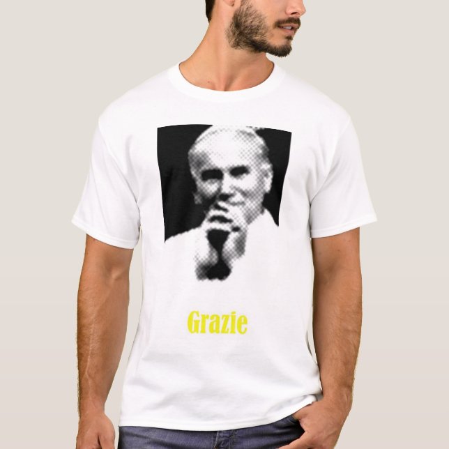 John Paul II Grazie T-shirt (Framsida)