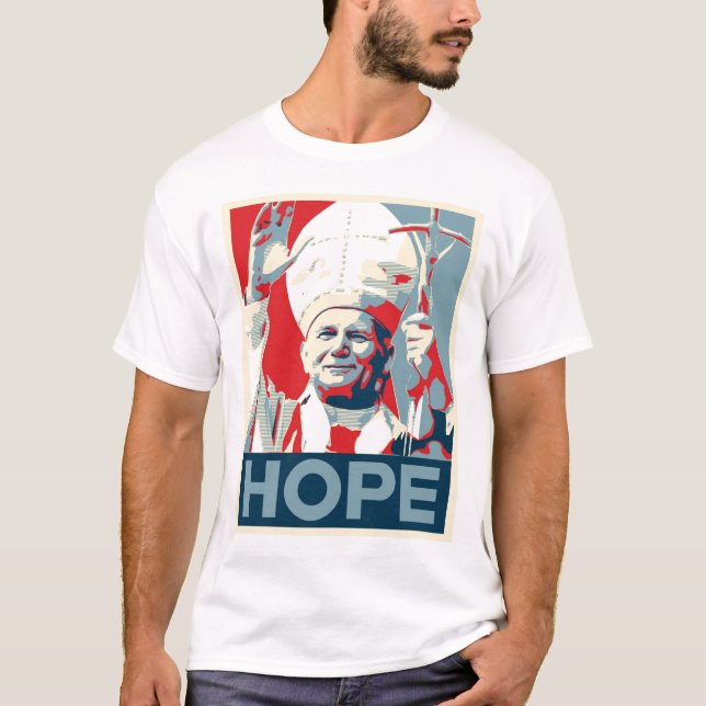 John Paul II hopp Tee Shirt (Framsida)