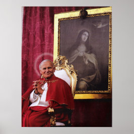 JOHN PAUL II OCH MADONNA. POSTER
