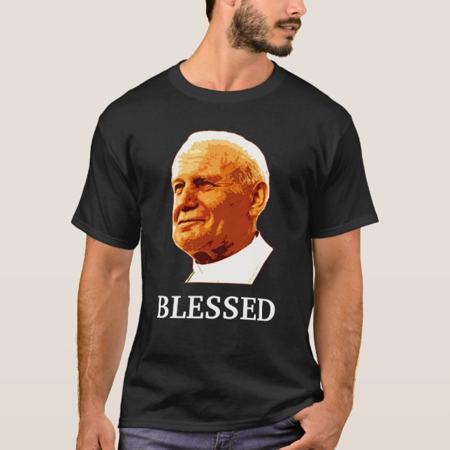 John Paul II VÄLSIGNADE T Shirt (Framsida)