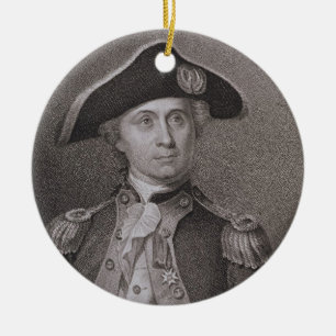 John Paul Jones (1747-92) som inristas av James Julgransprydnad Keramik