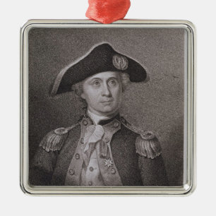 John Paul Jones (1747-92) som inristas av James Julgransprydnad Metall