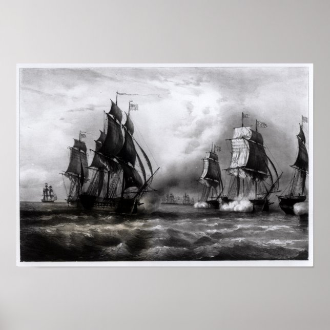 John Paul Jones's 'Skogsvaktare' Frakt, 1793 Poster (Framsidan)