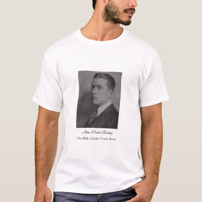 John Peale Bishop The O.G. Charles Town Writer T Shirt (Framsida)