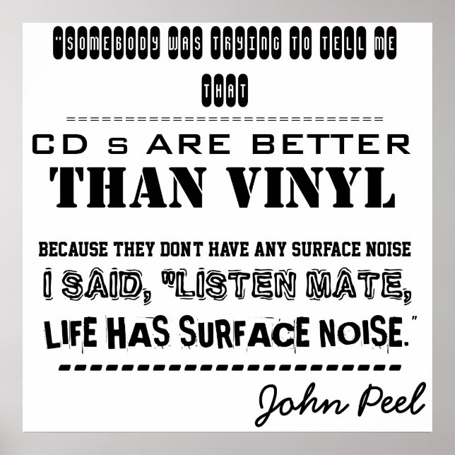 John Peel Poster. Poster (Framsidan)
