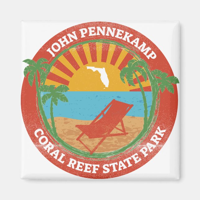 John Pennekamp Coral Reef State Park Magnet (Framsidan)