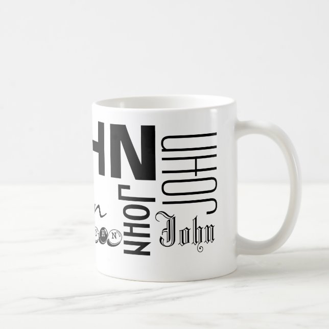 JOHN - personifiera muggen Kaffemugg (Höger)