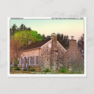John Peter Tatsch Home, Fredericksburg, TX Vykort