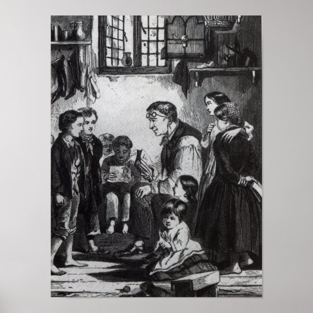 John Pounds undervisar barn i sitt hem Poster (Framsidan)