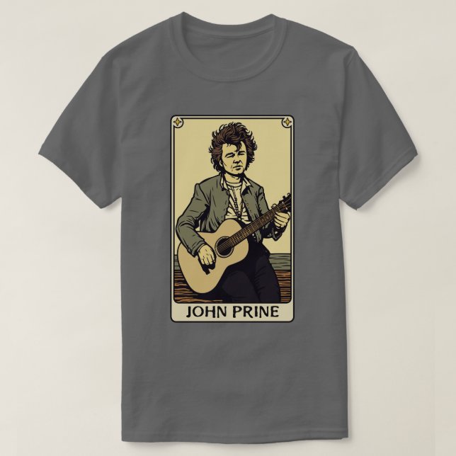 John Prine State of Mind T Shirt (Design framsida)