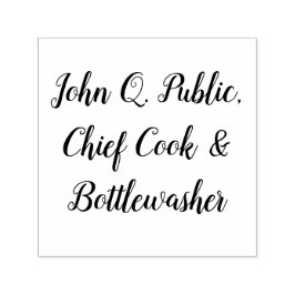 John Q. Public, Anpassningsbar till valfritt namn Självfärgande Stämpel