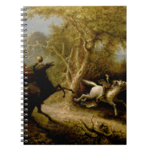 John Quidor Legend of Sömnig Hollow Headless Horse Anteckningsbok
