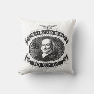 John Quincy Adams 1824 kampanjdekorativ kudde