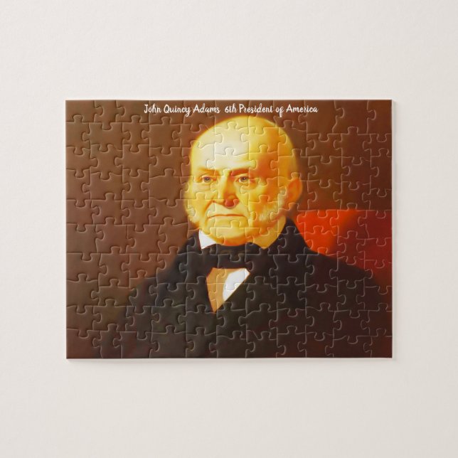 John Quincy Adams 6:e president i Amerika. Pussel (Horisontell)