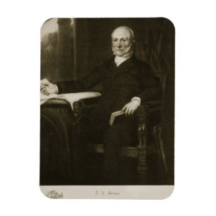 John Quincy Adams 6epresident av den eniga Staen Magnet