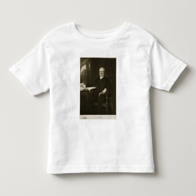 John Quincy Adams 6epresident av den eniga Staen T-shirt (Framsida)