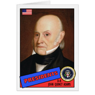 John Quincy Adams Baseball Card OBS Kort