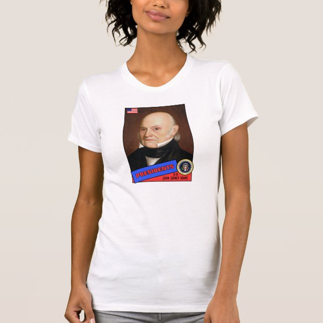 John Quincy Adams Basebollkort T Shirt (Framsida)