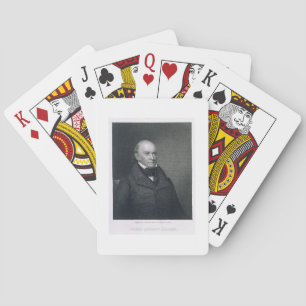 John Quincy Adams, graverad av John Wesley Paradis Casinokort