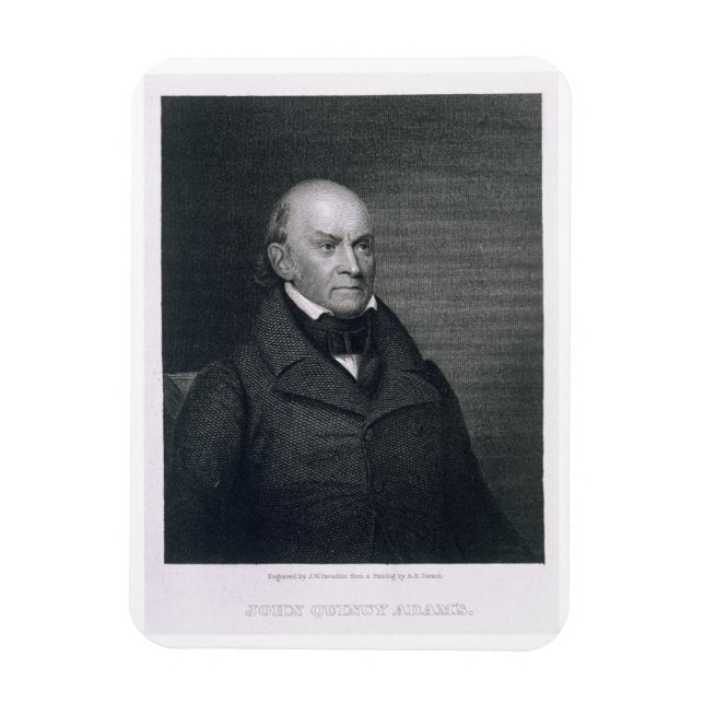 John Quincy Adams, graverad av John Wesley Paradis Magnet (Vertikal)