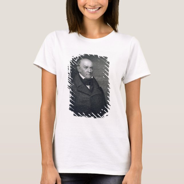 John Quincy Adams, graverad av John Wesley Paradis T Shirt (Framsida)