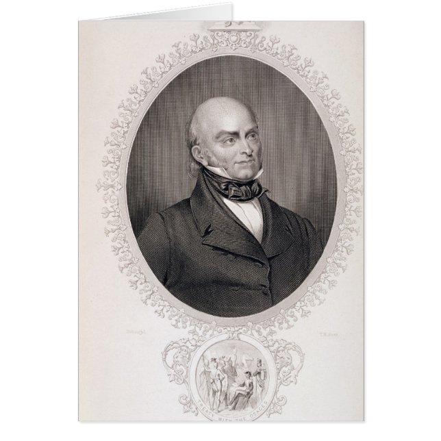 John Quincy Adams Hälsningskort (Framsidan)
