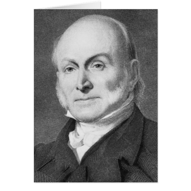John Quincy Adams Hälsningskort (Framsidan)