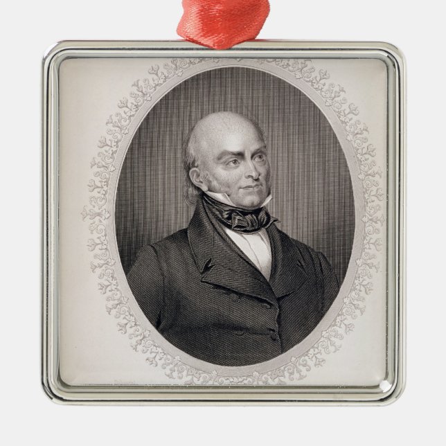 John Quincy Adams Julgransprydnad Metall (Framsidan)