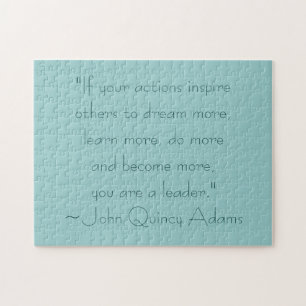 John Quincy Adams ledarskapcitationstecken Pussel