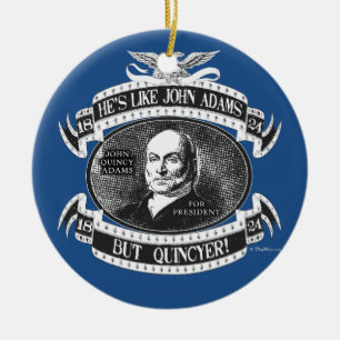 John Quincy Adams presidents- kampanj Julgransprydnad Keramik