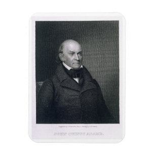 John Quincy Adams som inristas av John Wesley Magnet
