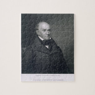 John Quincy Adams som inristas av John Wesley Pussel