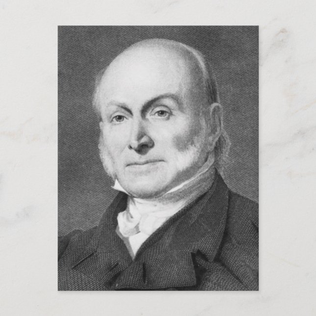 John Quincy Adams Vykort (Framsida)
