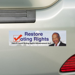 John R. Lewis Voting Högers Advanced Act Bildekal