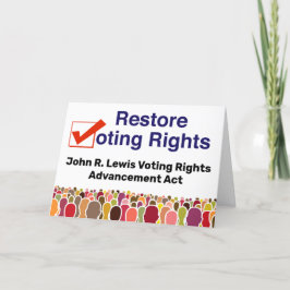 John R. Lewis Voting Högers Advanced Act Kort