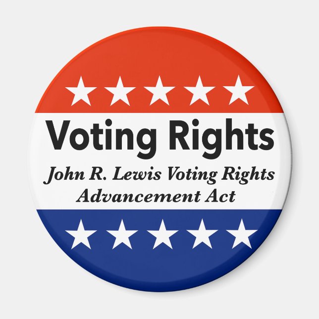 John R. Lewis Voting Högers Advanced Act Magnet (Framsidan)